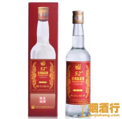 52°台湾阿里山高粱酒贵宾450ml